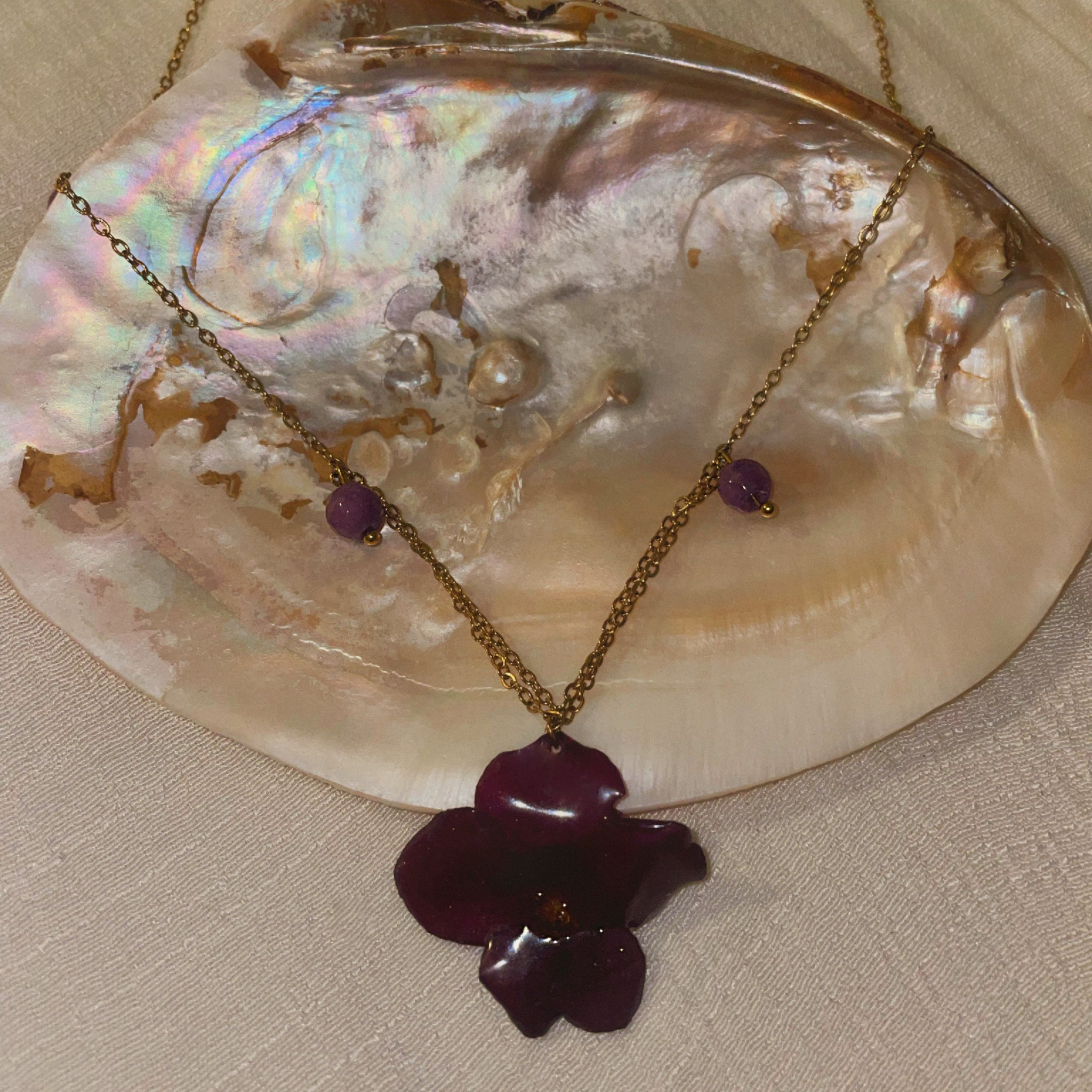 Violet Bloom Necklace