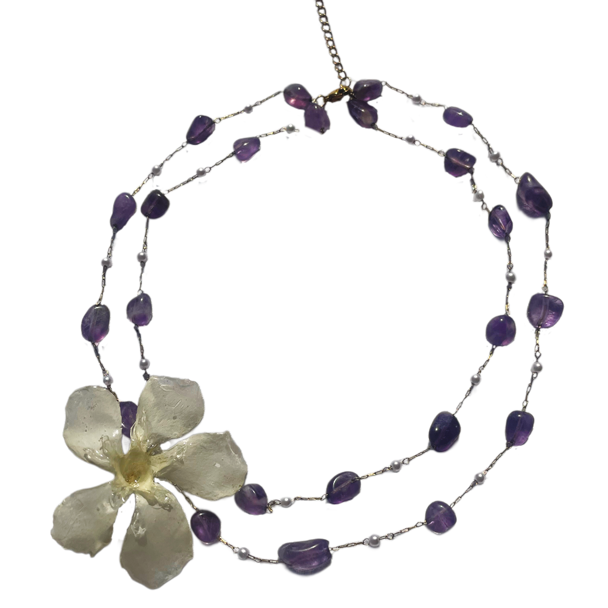Amethyst Flor Necklace