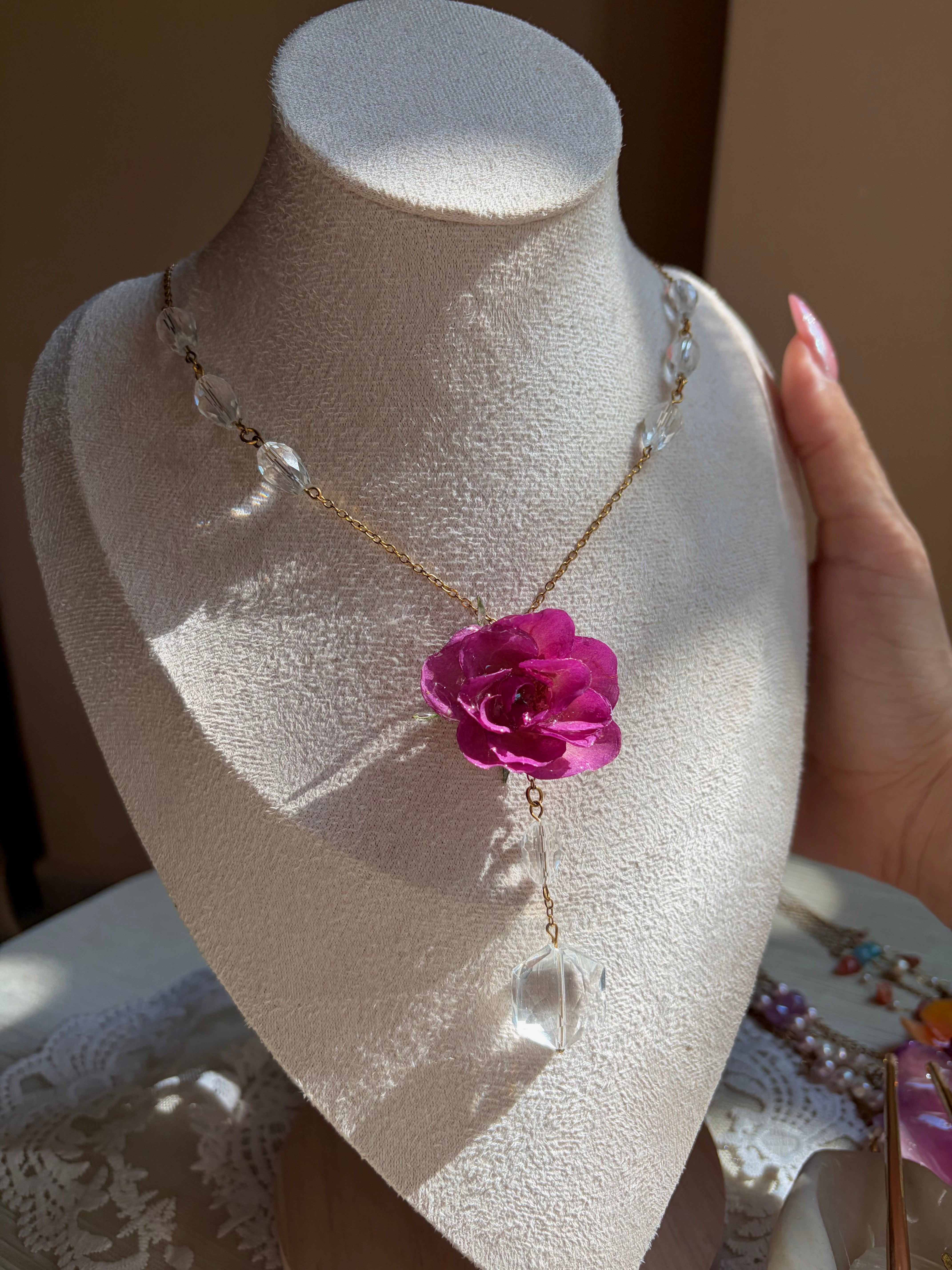Belle’s Rose Necklace