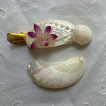 Violet Real Shell Hair Pin