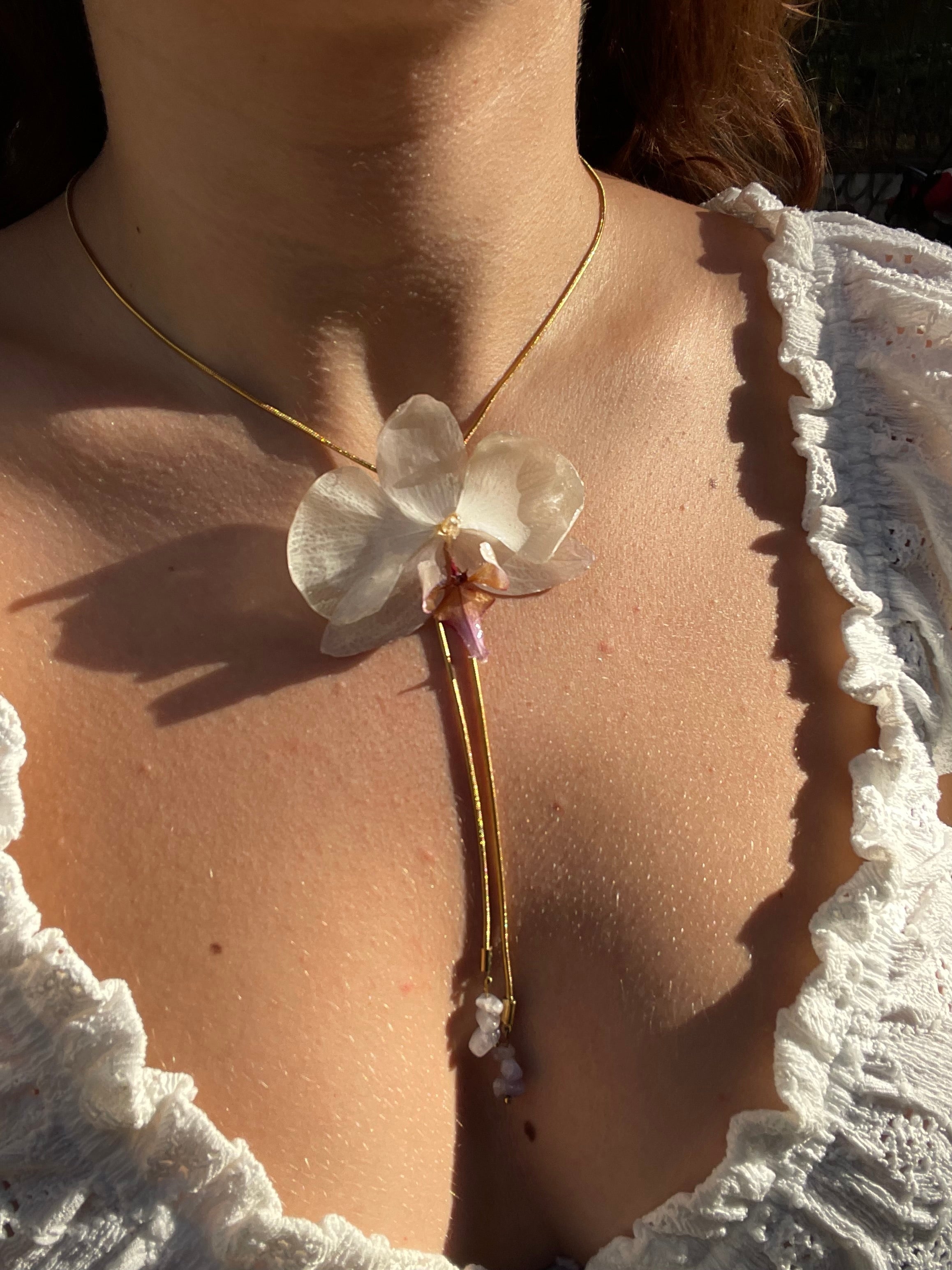 Orchid Veil Necklace