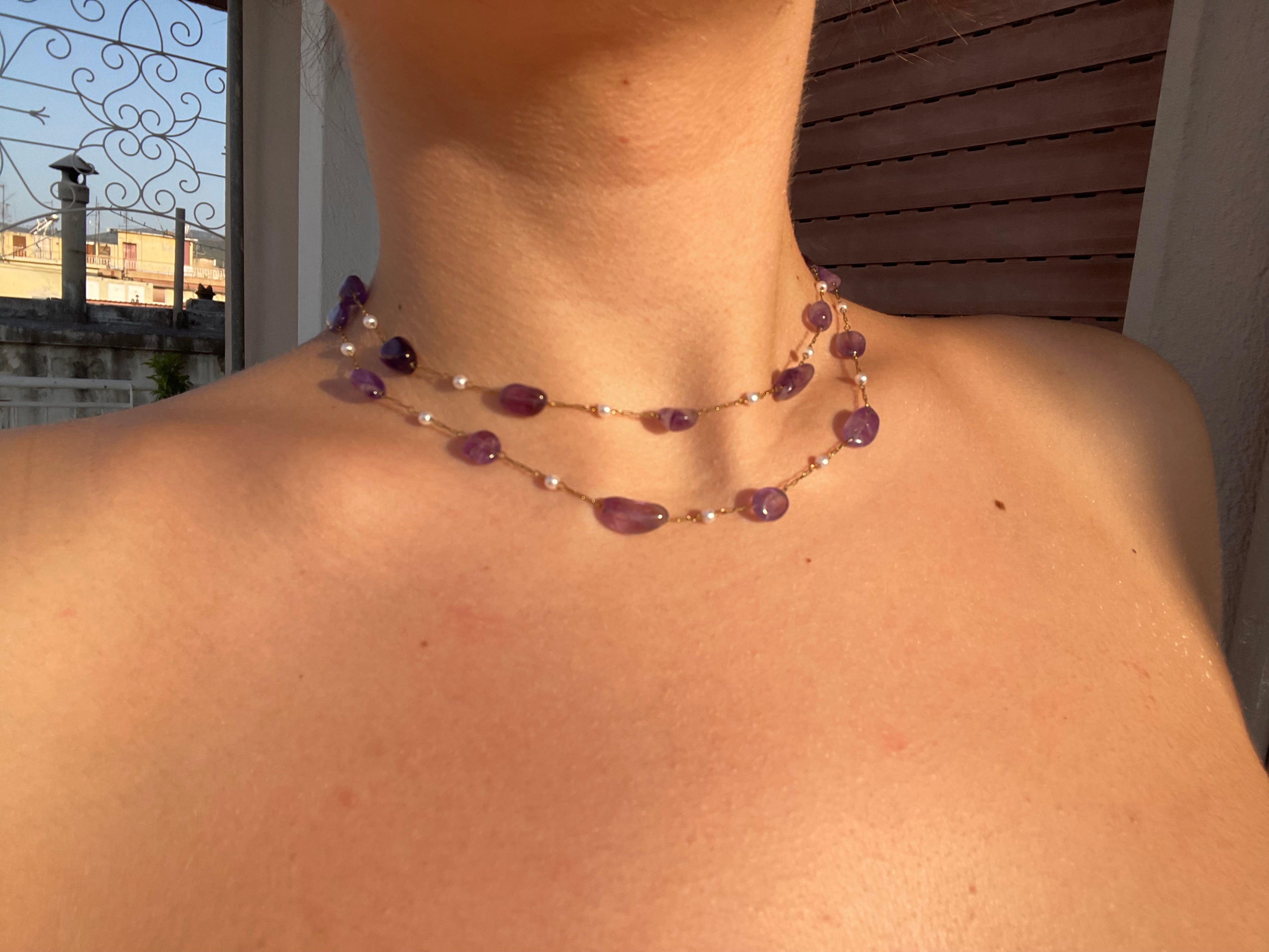 Amethyst Flor Necklace