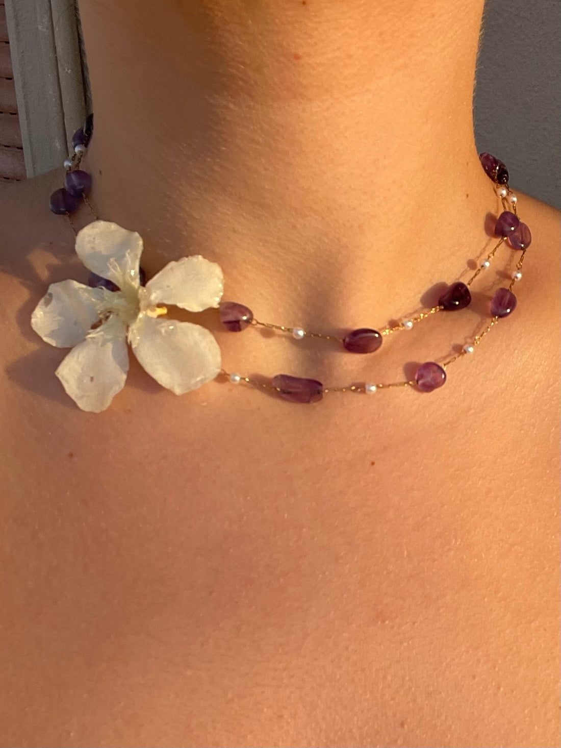 Amethyst Flor Necklace