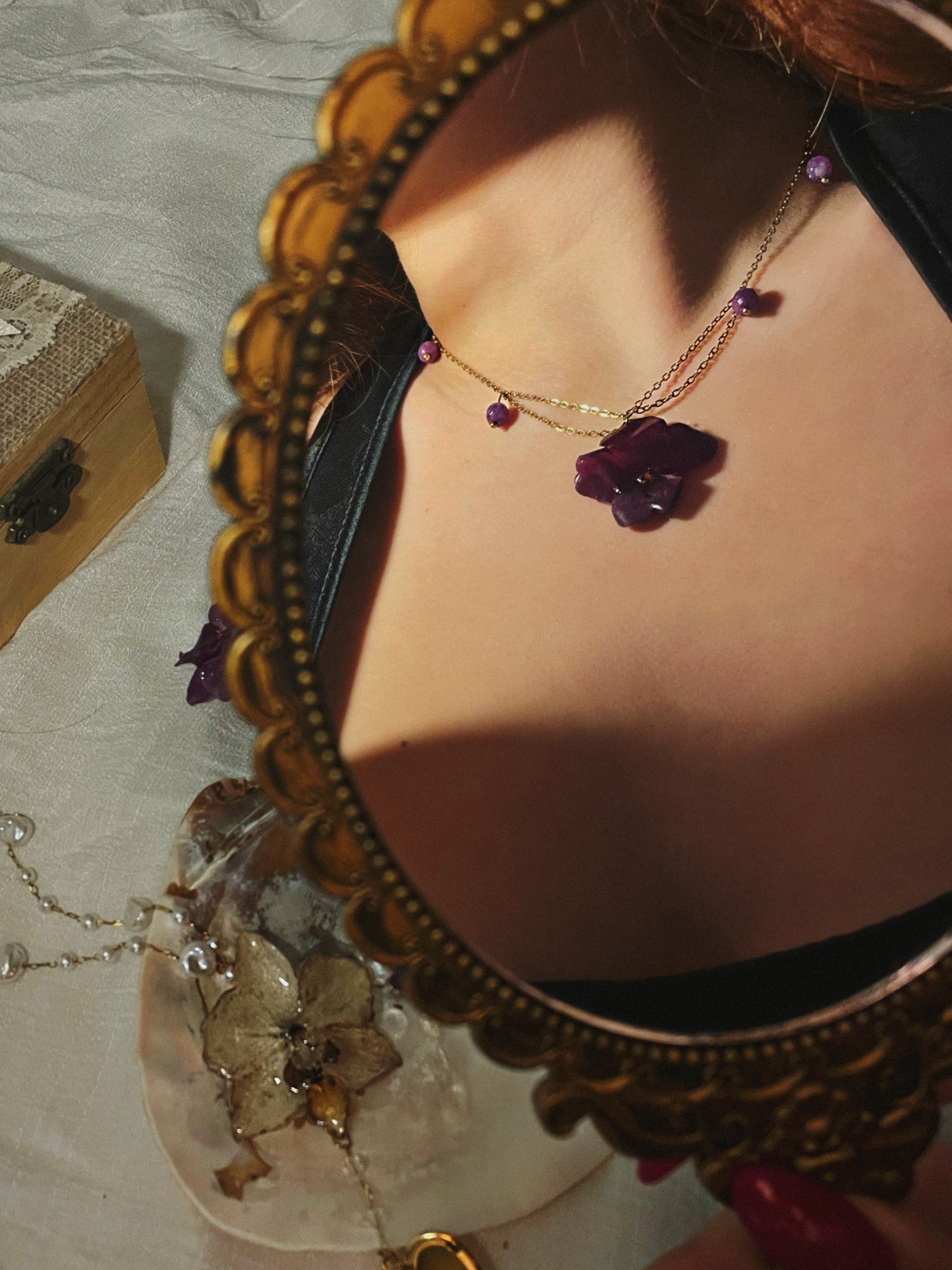 Violet Bloom Necklace