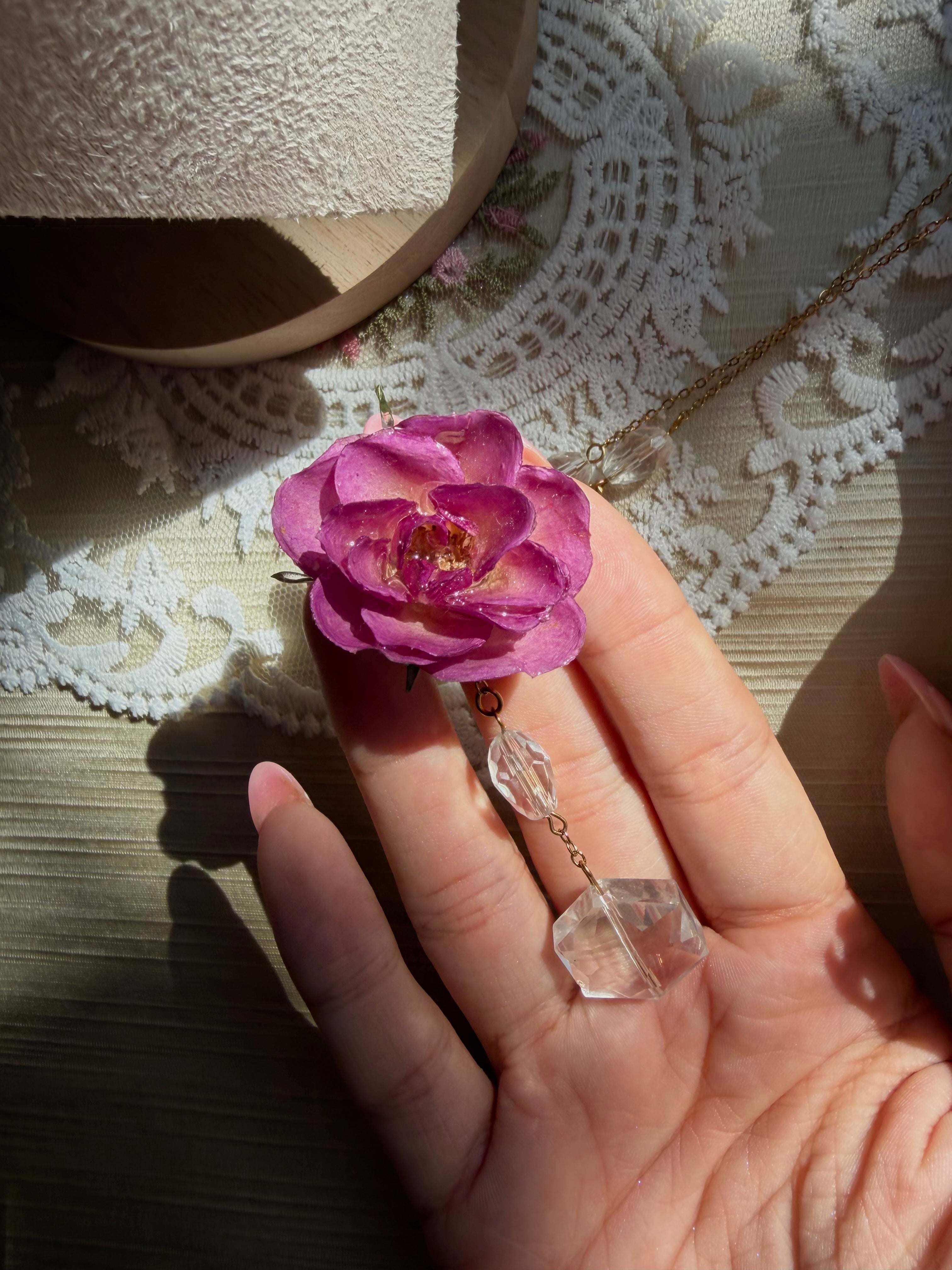 Belle’s Rose Necklace