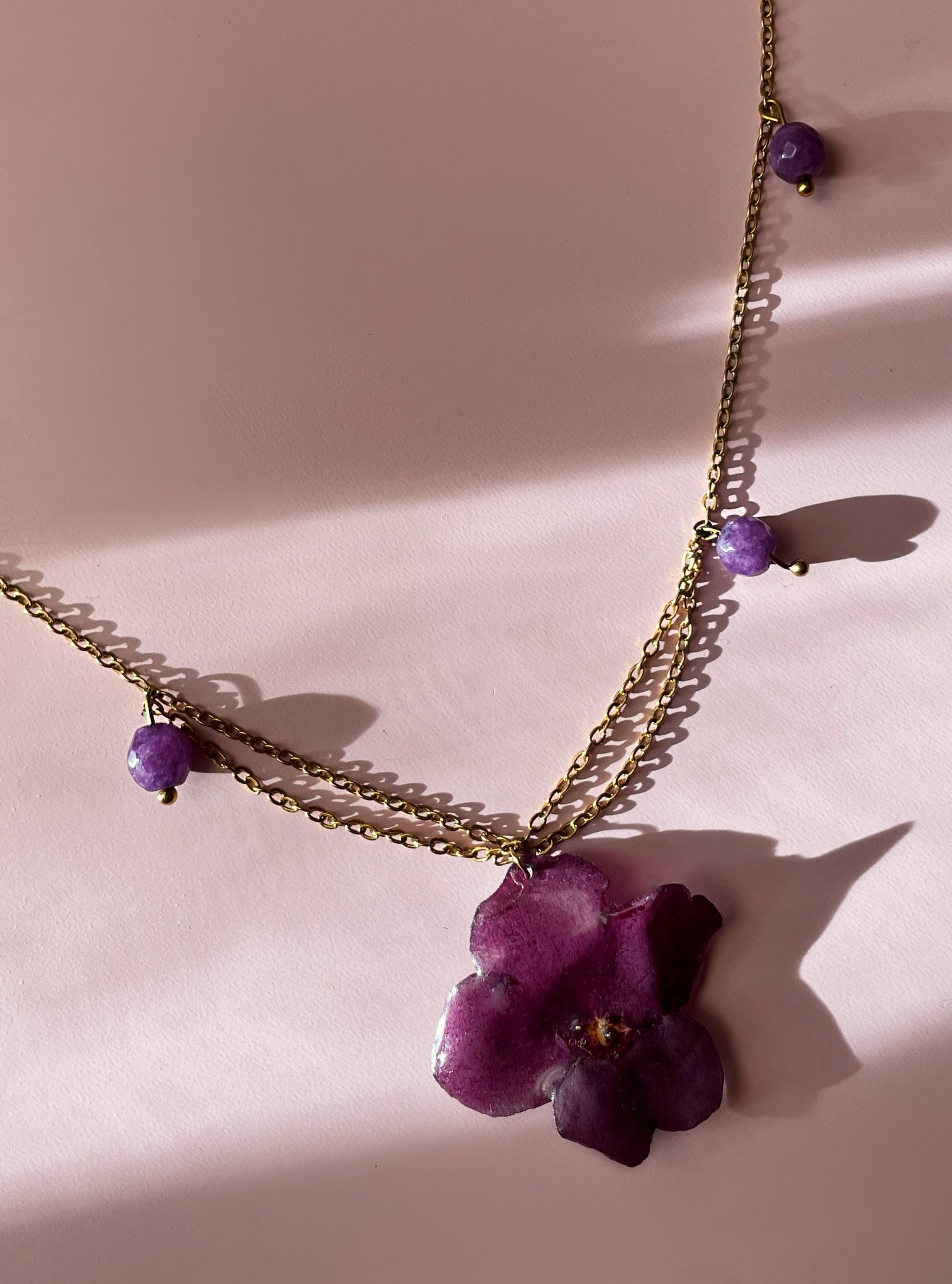 Violet Bloom Necklace