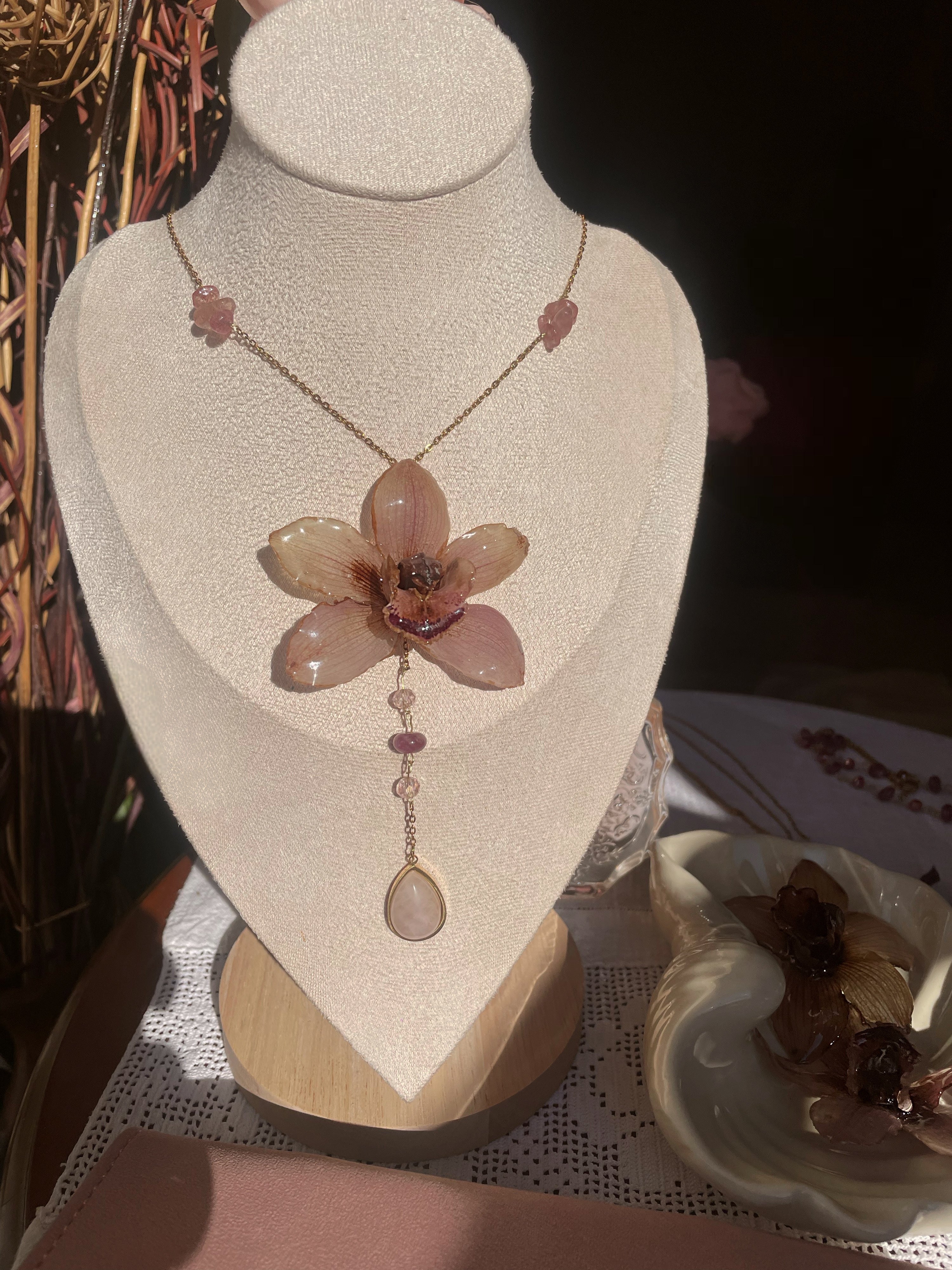 Cymbidium Soleil  Necklace